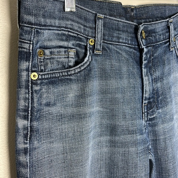 7 Seven for All Mankind Wide Leg Flare Low Rise Dojo 31 Style# U115079U-079U Y2K - Picture 5 of 16